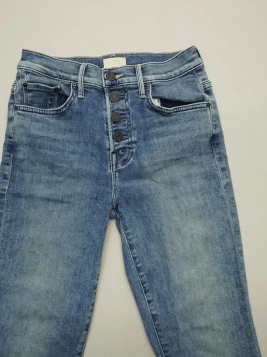 MOTHER The Pixie Insider Ankle Jeans in Group Bathing Size 24 - Picture 7 of 16